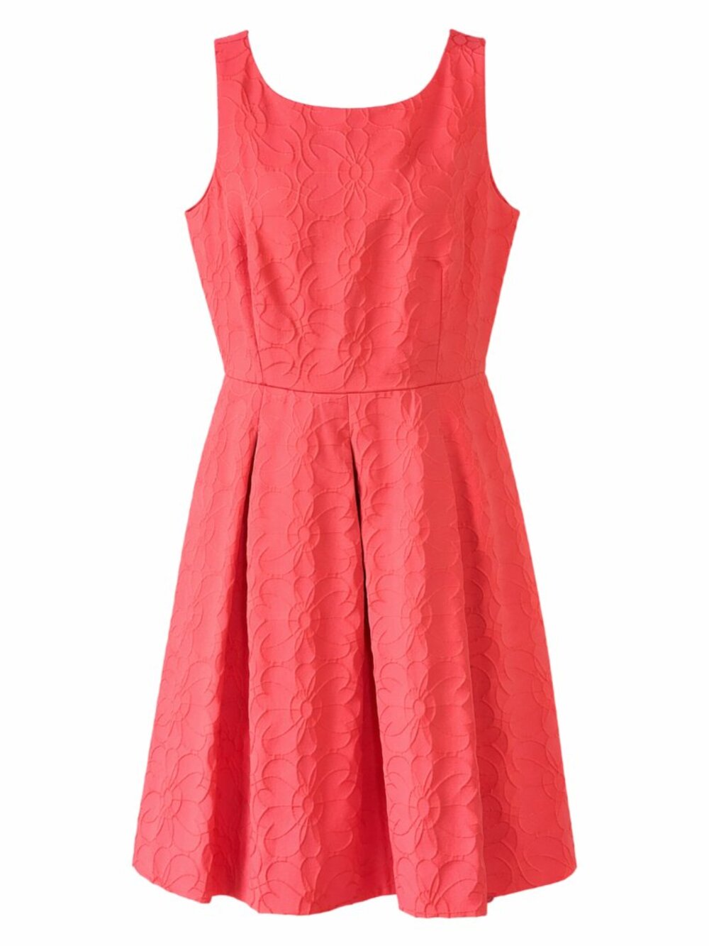 🌸 Jones Wear Coral Floral Fit & Flare Dress 🌸 Size 12